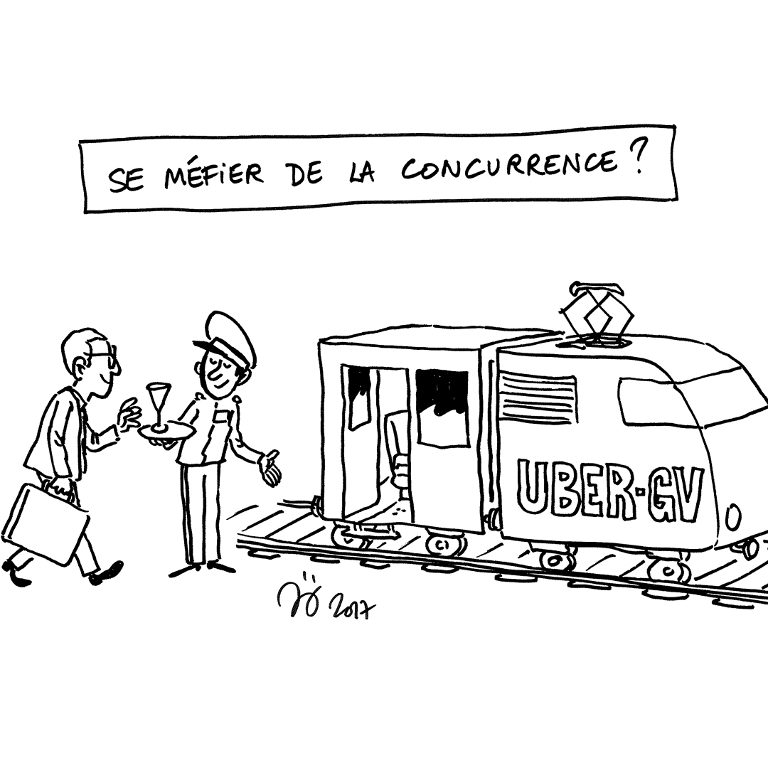 Dessin croquis à destination de la SNCF pour le forum des salariés