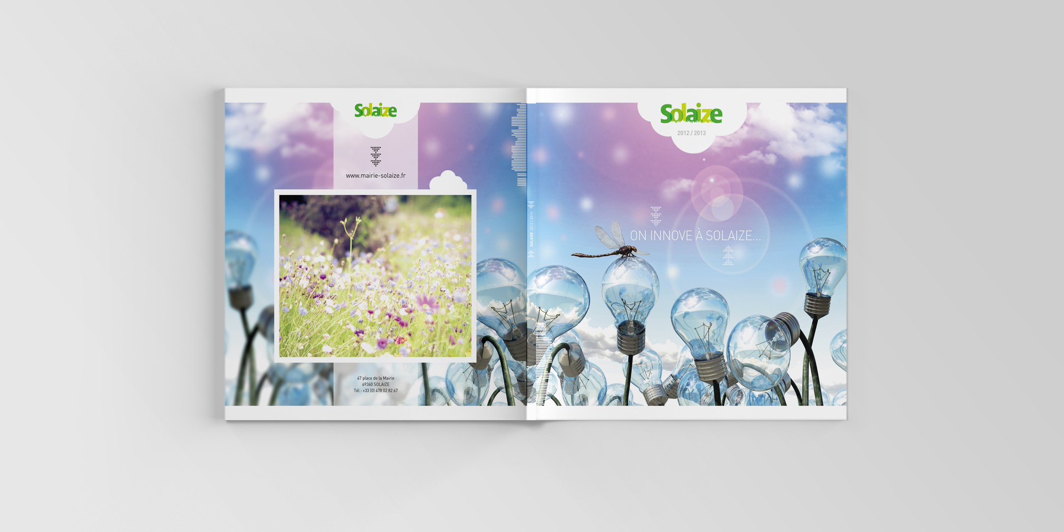 Pages intérieures de la brochure municipale de Solaize