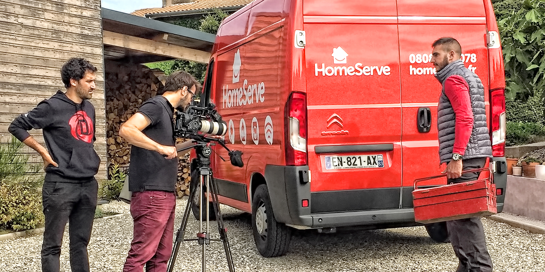 Captation d'images pour le film corporate Homeserve