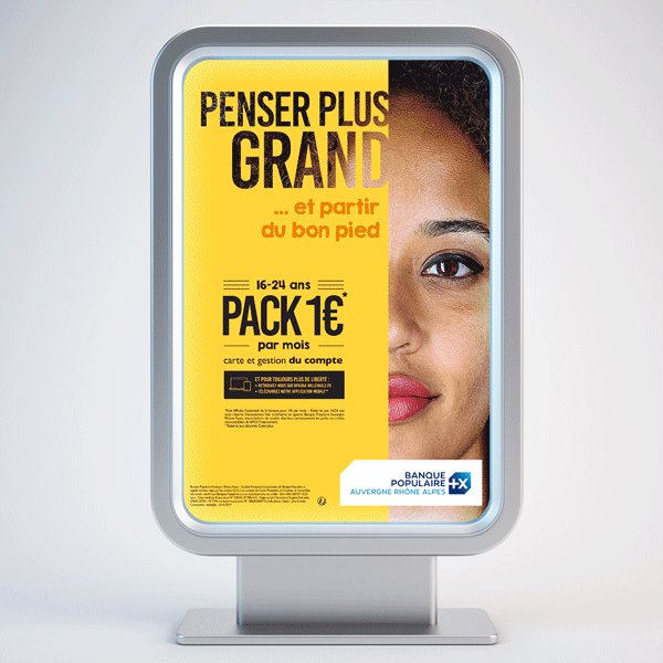 Animation GIF de la campagne de communication BP AURA 2019 sur sucette