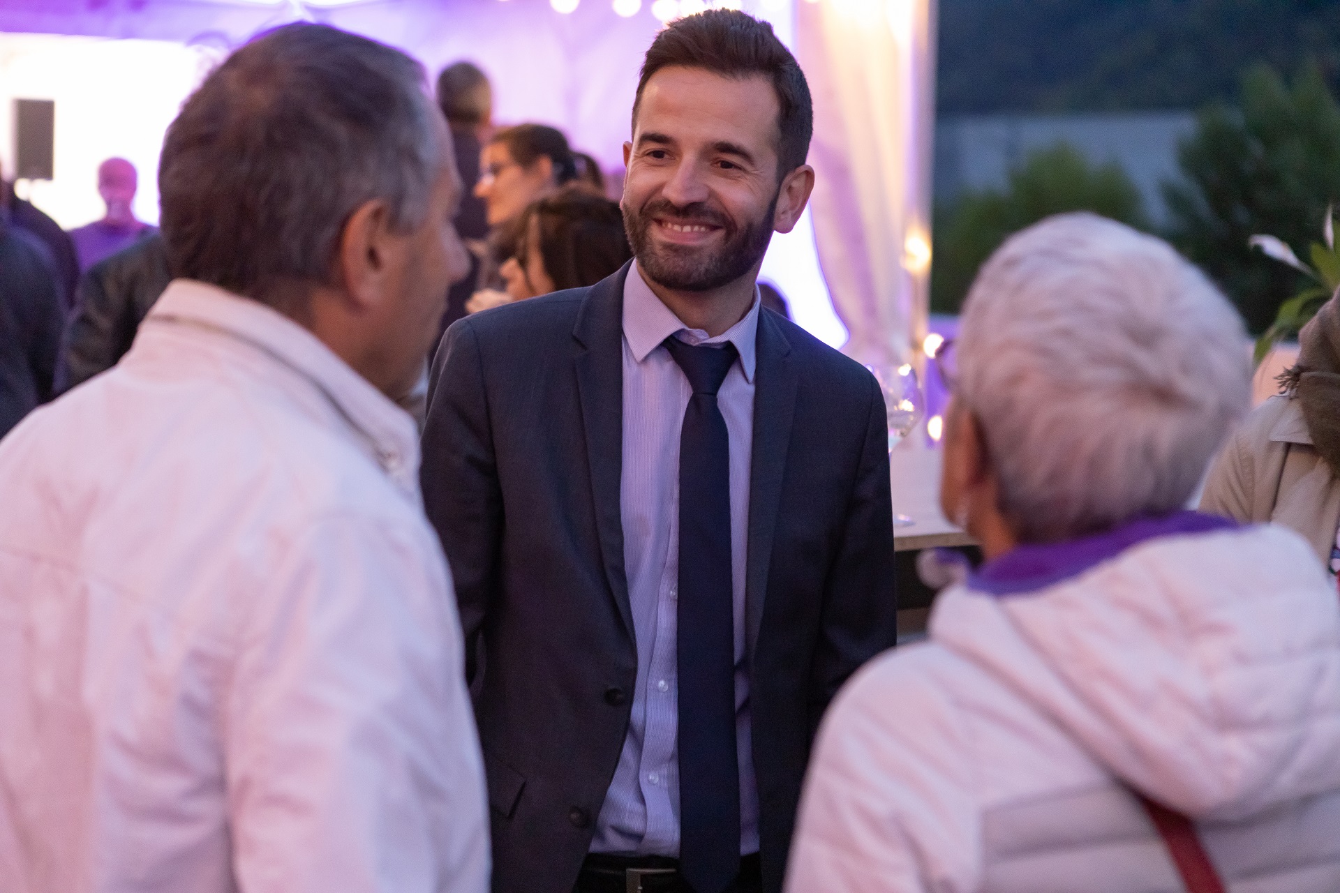 David Queiros, maire de la comme de Saint-Martin-d'Hères, présent à la soirée Bouygues Immobilier