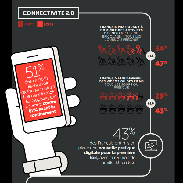 Partie de l'infographie créé par Homeserve sur le rapport des français avec leur maison