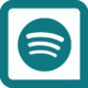 Logo de Spotify avec cadre bleu DBAB