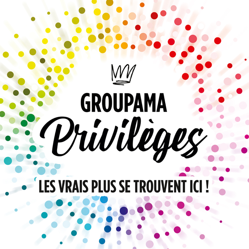 Logo de l'offre groupama privilèges sur fond blanc