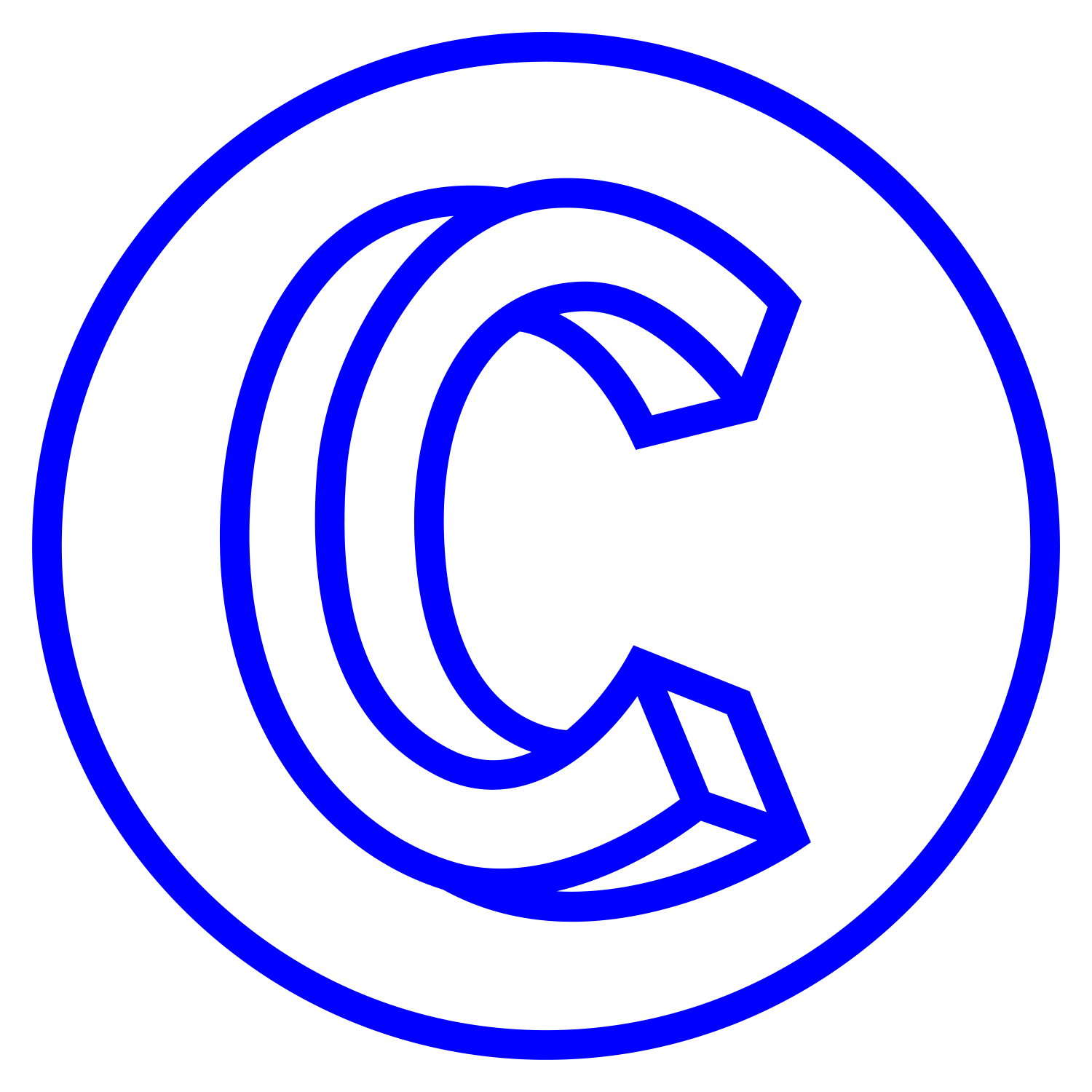 Logo de la cordo : C géant dans un rond de couleur bleu