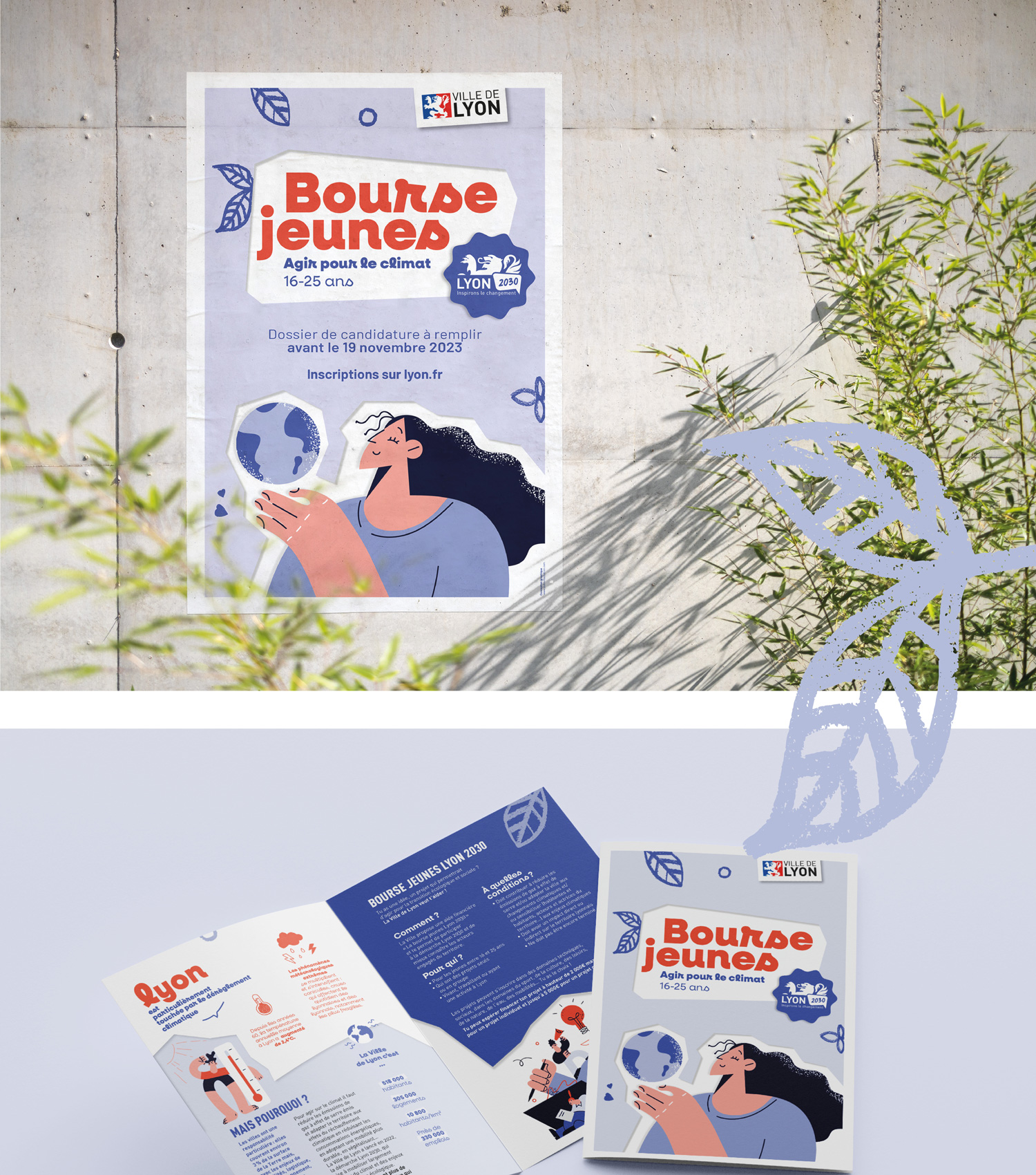 Réalisation de la campagne de communication Bourse Jeunes - Lyon 2030 - Ville de Lyon