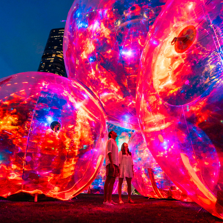 Oeuvre artistique Evanescent présentée à Fête des Lumières